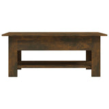 NNEVL Coffee Table Smoked Oak 102x55x42 cm Chipboard