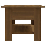 NNEVL Coffee Table Brown Oak 102x55x42 cm Chipboard