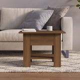 NNEVL Coffee Table Brown Oak 55x55x42 cm Engineered Wood