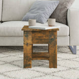 NNEVL Coffee Table Smoked Oak 40x40x42 cm Engineered Wood