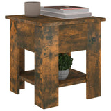 NNEVL Coffee Table Smoked Oak 40x40x42 cm Engineered Wood