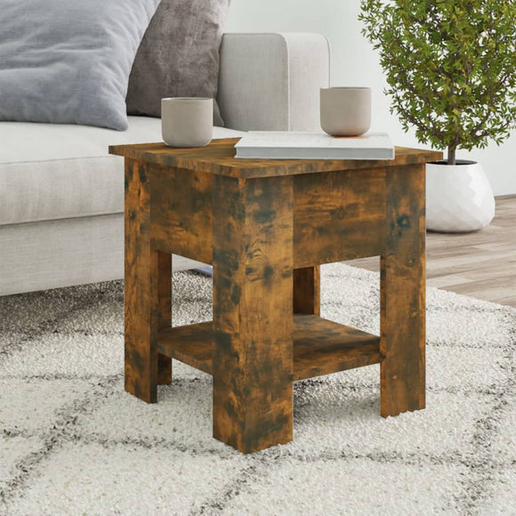 NNEVL Coffee Table Smoked Oak 40x40x42 cm Engineered Wood