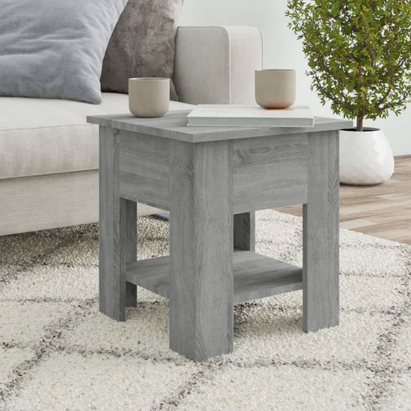NNEVL Coffee Table Grey Sonoma 40x40x42 cm Engineered Wood