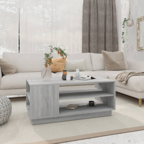 NNEVL Coffee Table Grey Sonoma 102x55x43 cm Chipboard