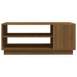 NNEVL Coffee Table Brown Oak 102x55x43 cm Chipboard