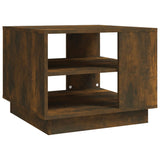 NNEVL Coffee Table Smoked Oak 55x55x43 cm Chipboard
