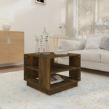 NNEVL Coffee Table Smoked Oak 55x55x43 cm Chipboard
