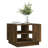 NNEVL Coffee Table Smoked Oak 55x55x43 cm Chipboard