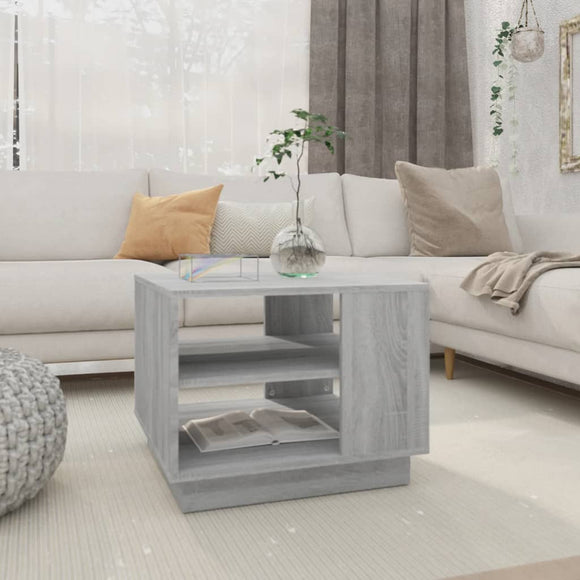NNEVL Coffee Table Grey Sonoma 55x55x43 cm Chipboard