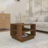 NNEVL Coffee Table Brown Oak 55x55x43 cm Chipboard