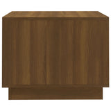 NNEVL Coffee Table Brown Oak 55x55x43 cm Chipboard