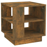 NNEVL Coffee Table Smoked Oak 40x40x43 cm Engineered Wood