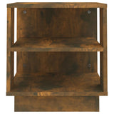 NNEVL Coffee Table Smoked Oak 40x40x43 cm Engineered Wood