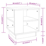NNEVL Coffee Table Grey Sonoma 40x40x43 cm Engineered Wood