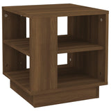 NNEVL Coffee Table Brown Oak 40x40x43 cm Engineered Wood