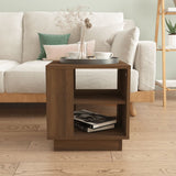 NNEVL Coffee Table Brown Oak 40x40x43 cm Engineered Wood