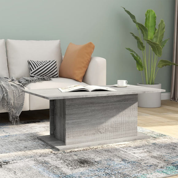 NNEVL Coffee Table Grey Sonoma 102x55.5x40 cm Chipboard