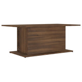 NNEVL Coffee Table Brown Oak 102x55.5x40 cm Chipboard