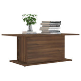 NNEVL Coffee Table Brown Oak 102x55.5x40 cm Chipboard