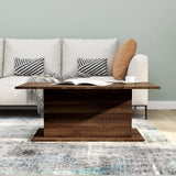 NNEVL Coffee Table Brown Oak 102x55.5x40 cm Chipboard