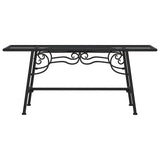 NNEVL Tree Bench 110 cm Black Steel