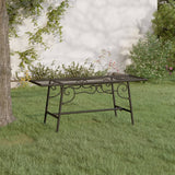 NNEVL Tree Bench 110 cm Black Steel