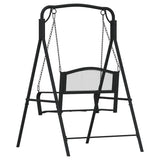 NNEVL Swing Bench 124 cm Black Steel