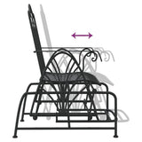 NNEVL Glider Bench 61 cm Black Steel