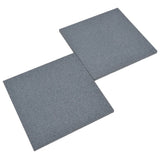 NNEVL Fall Protection Tiles 24 pcs Rubber 50x50x3 cm Grey