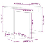 NNEVL Bedside Cabinet 40x30x40 cm Solid Wood Pine