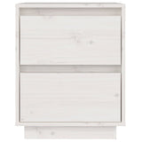 NNEVL Bedside Cabinets 2 pcs White 40x35x50 cm Solid Wood Pine