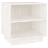 NNEVL Bedside Cabinet White 40x34x40 cm Solid Wood Pine