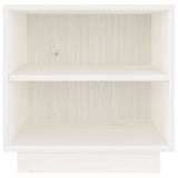 NNEVL Bedside Cabinet White 40x34x40 cm Solid Wood Pine