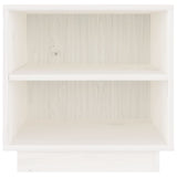 NNEVL Bedside Cabinets 2 pcs White 40x34x40 cm Solid Wood Pine