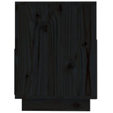 NNEVL TV Cabinet Black 140x37x50 cm Solid Wood Pine