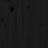 NNEVL TV Cabinet Black 140x37x50 cm Solid Wood Pine