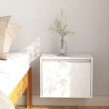 NNEVL Wall Cabinet White 45x30x35 cm Solid Wood Pine