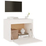 NNEVL Wall Cabinet White 45x30x35 cm Solid Wood Pine