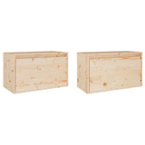 NNEVL Wall Cabinets 2 pcs 60x30x35 cm Solid Wood Pine