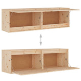 NNEVL Wall Cabinets 2 pcs 60x30x35 cm Solid Wood Pine