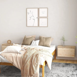 NNEVL Wall Cabinets 2 pcs 60x30x35 cm Solid Wood Pine