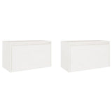 NNEVL Wall Cabinets 2 pcs White 60x30x35 cm Solid Wood Pine