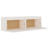 NNEVL Wall Cabinets 2 pcs White 60x30x35 cm Solid Wood Pine