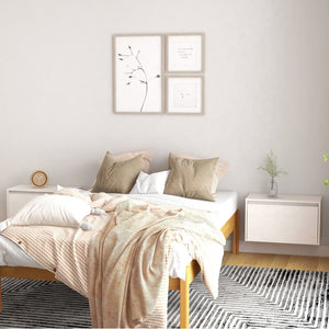 NNEVL Wall Cabinets 2 pcs White 60x30x35 cm Solid Wood Pine
