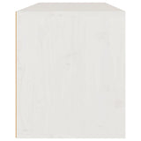 NNEVL Wall Cabinet White 80x30x35 cm Solid Wood Pine
