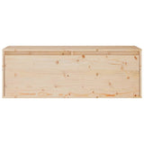 NNEVL Wall Cabinet 100x30x35 cm Solid Wood Pine
