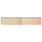 NNEVL Wall Cabinets 2pcs 100x30x35 cm Solid Wood Pine