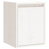 NNEVL Wall Cabinet White 30x30x40 cm Solid Wood Pine