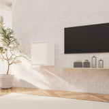NNEVL Wall Cabinet White 30x30x40 cm Solid Wood Pine