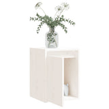 NNEVL Wall Cabinet White 30x30x40 cm Solid Wood Pine